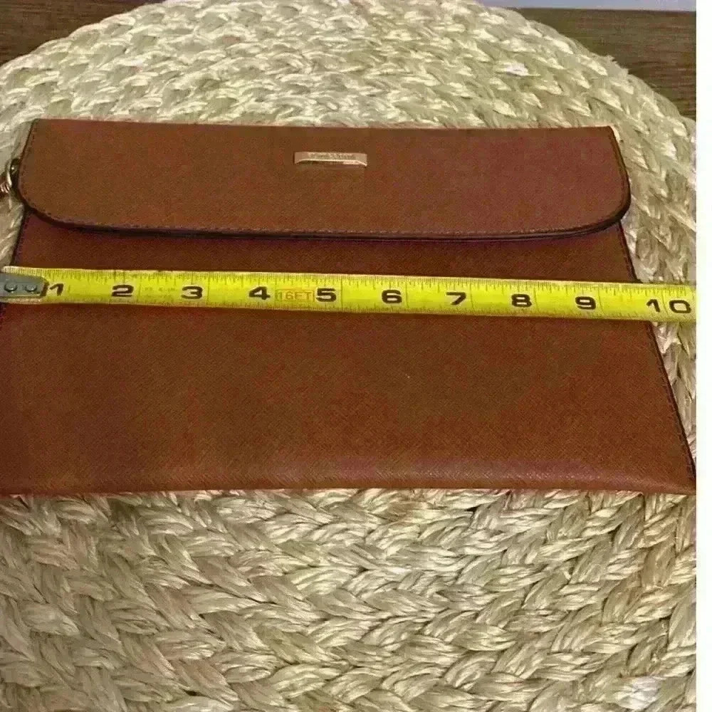 Elim & Paul slim envelope wristlet clutch Saffiano leather NEW - Picture 6 of 6
